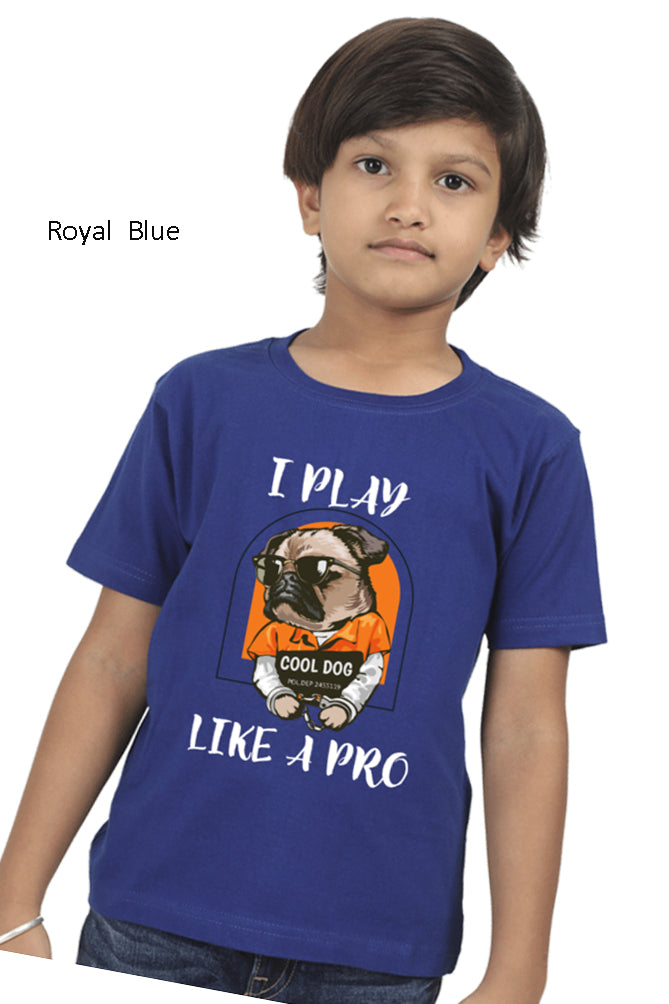 Kids Boys Cotton Tshirt  ( QK_T_BL2)