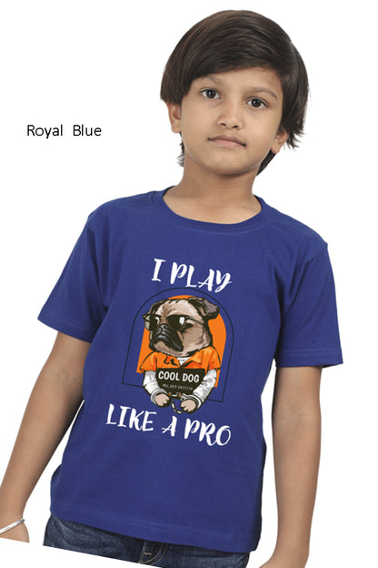 Kids Boys Cotton Tshirt  ( QK_T_BL2)