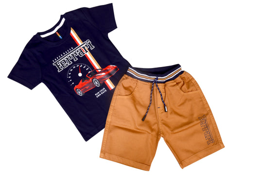 Stylish Summer Clothing Set with Tshirt and Shorts for boys (SK18_3)