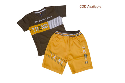 Summer Clothing Set with Tshirt and Shorts for boys (SK7_2)